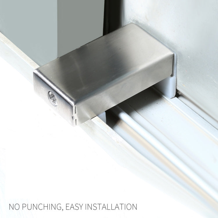 2 PCS Aluminum Screen Window Door Lock Child Protection Safety Lock Anti-theft Stopper, Hex Key, One-word Key