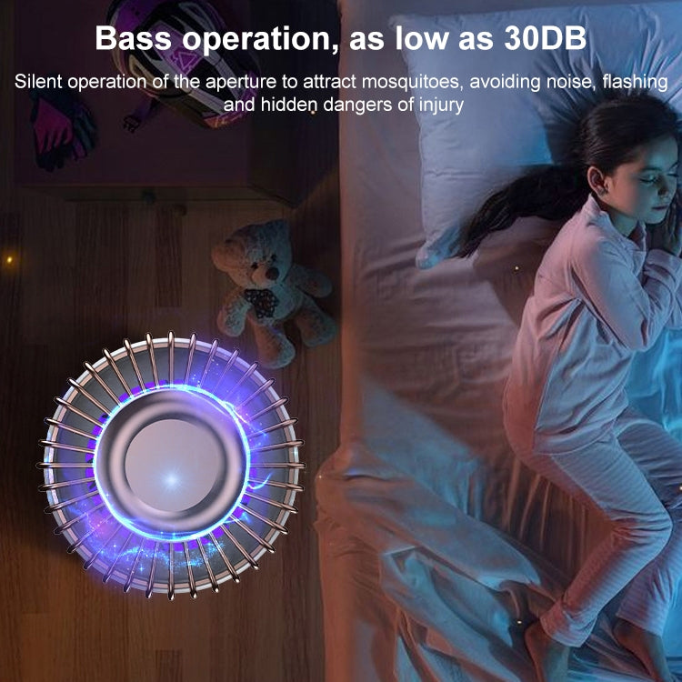 USB Photocatalyst Mosquito Killer Electrical Shock Two-In-One Mosquito Killer, White Gold (Electric Shock + Suction), Black Gold (Electric Shock + Suction), White (Electric Shock), Black (Electric Shock)