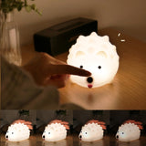 ZD-27 Cute Hedgehog Night Light Timer Dimming USB Bedside Lamp, Style:, ZD-27 Hedgehog Button Control