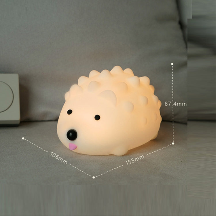 ZD-27 Cute Hedgehog Night Light Timer Dimming USB Bedside Lamp, Style:, ZD-27 Hedgehog Button Control