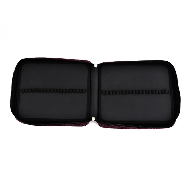 120 Color Pencil Case Large Capacity Student Portable Stationery Bag, Purple, Gray Black, Blue, Rose Red