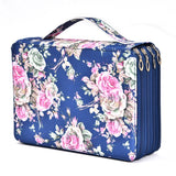 200 Hole Art Painting Pen Storage Bag Large-Capacity Crocodile Pattern PU Pencil Bag, Black, Purple, Brown, Sapphire, Gray, Khaki Rose, Blue Rose, Green Rose, Pink Rose, Rose Red, Lake Blue Blue Rose