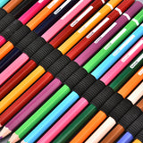 200 Hole Art Painting Pen Storage Bag Large-Capacity Crocodile Pattern PU Pencil Bag, Black, Purple, Brown, Sapphire, Gray, Khaki Rose, Blue Rose, Green Rose, Pink Rose, Rose Red, Lake Blue