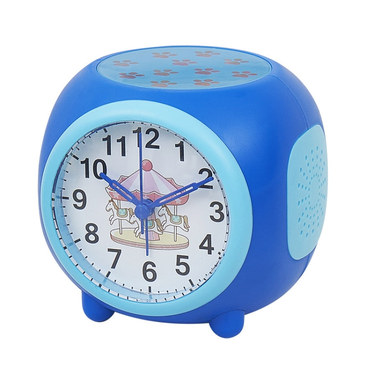 Children Romantic Starry Sky Projection Music Pointer Alarm Clock, Purple, Blue, Orange