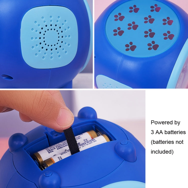 Children Romantic Starry Sky Projection Music Pointer Alarm Clock, Purple, Blue, Orange