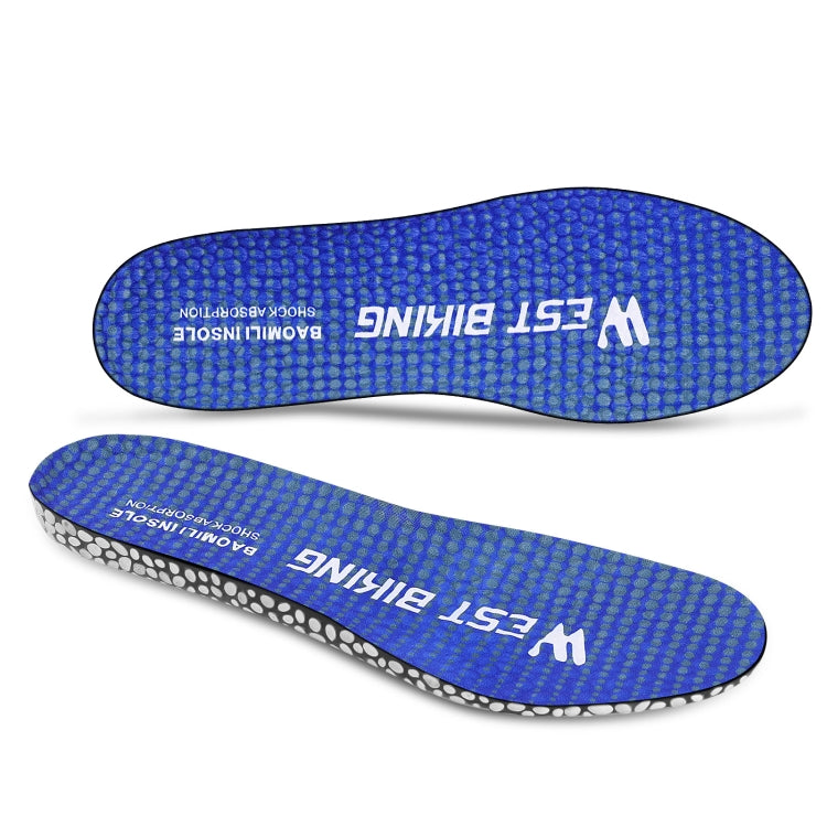 WEST BIKING Bicycle Riding Insole Sports Slow Shock PU Comfortable Insole, 37-38, 39-40, 41-42, 43-44 39-40 Blue