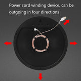 6620 12 Inch LED Simple Wall Clock Living Room Round Silent Digital Temperature And Humidity Electronic Clock, White Frame EU Plug, Black Frame EU Plug, White Frame US Plug, Black Frame US Plug