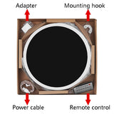 6620 12 Inch LED Simple Wall Clock Living Room Round Silent Digital Temperature And Humidity Electronic Clock, White Frame EU Plug, Black Frame EU Plug, White Frame US Plug, Black Frame US Plug