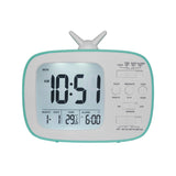 G179 Retro TV Alarm Clock Student Dormitory Bed Electronic Clock, White English Version, Black English Version, Blue English Version, Green English Version, Pink English Version