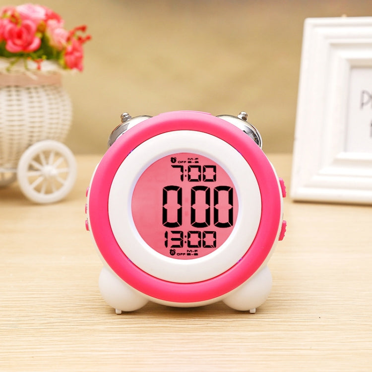 0705 Big Volume Simple Three-Dimensional LED Alarm Clock Mute Luminous Electronic Clock, Red, Light Blue, Light Green, Orange, Black Shell Green, Black Shell Pink, Black Shell Blue, Black Shell Orange Red