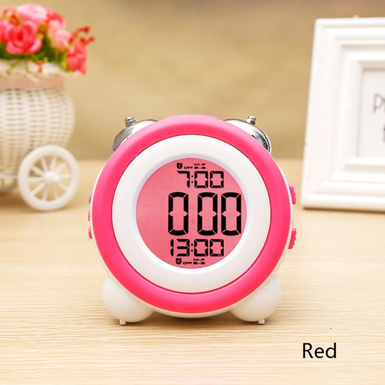 0705 Big Volume Simple Three-Dimensional LED Alarm Clock Mute Luminous Electronic Clock, Red, Light Blue, Light Green, Orange, Black Shell Green, Black Shell Pink, Black Shell Blue, Black Shell Orange