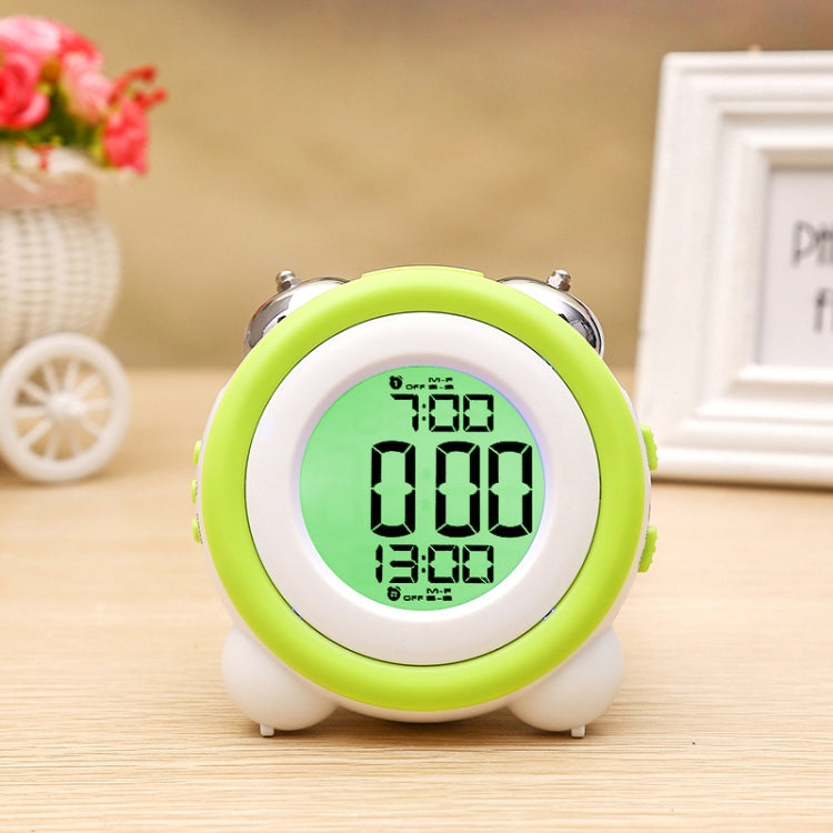 0705 Big Volume Simple Three-Dimensional LED Alarm Clock Mute Luminous Electronic Clock, Red, Light Blue, Light Green, Orange, Black Shell Green, Black Shell Pink, Black Shell Blue, Black Shell Orange Light Green