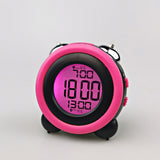 0705 Big Volume Simple Three-Dimensional LED Alarm Clock Mute Luminous Electronic Clock, Red, Light Blue, Light Green, Orange, Black Shell Green, Black Shell Pink, Black Shell Blue, Black Shell Orange Black Shell Pink
