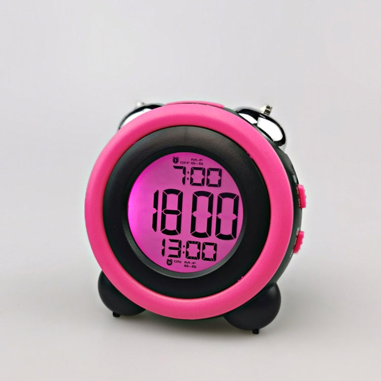 0705 Big Volume Simple Three-Dimensional LED Alarm Clock Mute Luminous Electronic Clock, Red, Light Blue, Light Green, Orange, Black Shell Green, Black Shell Pink, Black Shell Blue, Black Shell Orange Black Shell Pink