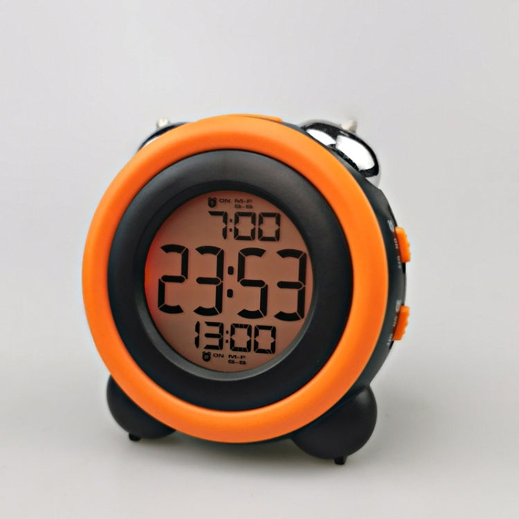 0705 Big Volume Simple Three-Dimensional LED Alarm Clock Mute Luminous Electronic Clock, Red, Light Blue, Light Green, Orange, Black Shell Green, Black Shell Pink, Black Shell Blue, Black Shell Orange Black Shell Orange