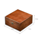 6 Slots Willow Watch Storage Box Jewelry Collection Display Box With Lock, 6 Slots Square, 6 Slots Rectangle
