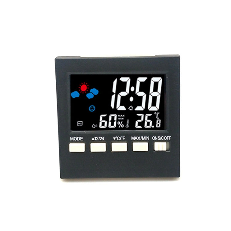 2159 Household Temperature And Humidity Display Alarm Clock Indoor Electronic Digital Display Multi-Function Color Screen Clock, Temperature And Humidity Display Alarm Clock Temperature And Humidity Display Alarm Clock