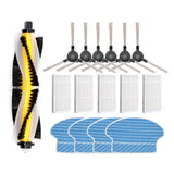 Sweeping Robot Accessories For Proscenic 780T 790T Specification：, 1 Main Brush+3 Pair Side Brush+5 Filter+4 Rag, Main Brush, 2 Side Brush, Filter, Rag