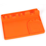 2 in 1 Kitchen Silicone Spoon Holder Shelf, Large (Gray), Medium (Gray), Medium (Black), Large (Red), Medium (Red), Large (Blue), Medium (Blue), Large (Orange), Medium (Orange), Large (Green), Medium (Green)
