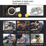 10 PCS / Set Mini Mirror Polished Opening Wrench Plum Two-Purpose Pocket Wrench, Style:, Metric, Imperial