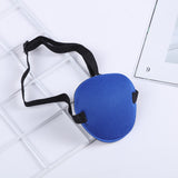 2pcs One-Eyed Dragon Pirate Makeup Eye Mask Children Groove Amblyopia Strabismus Full Cover Single Eye Mask, Black, Blue, Purple, Rose Red, Leopard Blue