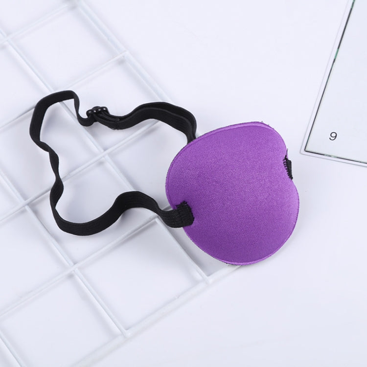 2pcs One-Eyed Dragon Pirate Makeup Eye Mask Children Groove Amblyopia Strabismus Full Cover Single Eye Mask, Black, Blue, Purple, Rose Red, Leopard Purple