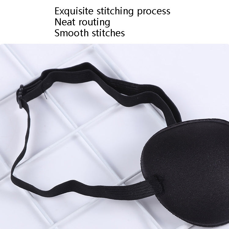 2pcs One-Eyed Dragon Pirate Makeup Eye Mask Children Groove Amblyopia Strabismus Full Cover Single Eye Mask, Black, Blue, Purple, Rose Red, Leopard