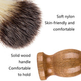 B3004 3 Pcs/Set Men Styling Tools Nylon Beard Brush Rack Foam Bowl