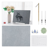 Writing Brush Water Calligraphy Practice Set Water Writing Board Reusable Water Writing Cloth, A4, A3