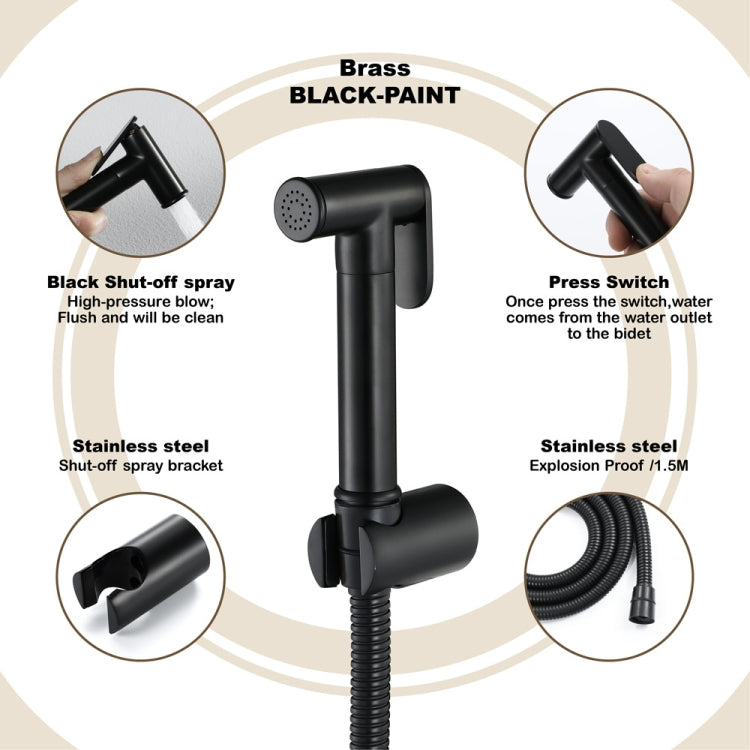 Small Shower Nozzle Toilet Rover Set, Single Sprinkler, Sprinkler+Base+1.5m Telephone Line, Sprinkler+Base+1.5m Hose, Sprinkler+Base+1.5m Hose+Corner Valve