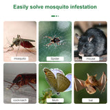 JL-215 Ultrasonic Mosquito Killer High-Power Double-Horn High-Frequency Mouse Repeller, US Plug