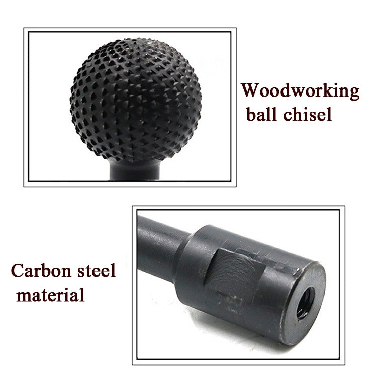 Spherical Wooden Groove Carving Knife Rotary File Carving Grinding Head Electric Grinder Grinding Head, 10mm, 14mm
