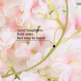 Simulation Sakura Rattan Plastic Decorative Flower Vine, Colour: 135 Flowers Deep Pink, 135 Flowers Champagne, 135 Flowers Light Pink, 135 Flowers Deep Pink, 135 Flowers White