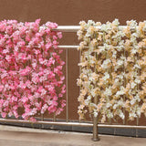 Simulation Sakura Rattan Plastic Decorative Flower Vine, Colour: 135 Flowers Deep Pink, 135 Flowers Champagne, 135 Flowers Light Pink, 135 Flowers Deep Pink, 135 Flowers White