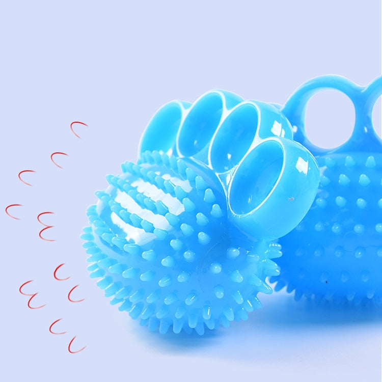 TPR Grip Ball Rehabilitation Hemiplegia Stroke Massage Finger Ball, Specification: Four Fingers, Four Fingers, Two Finger, 6cm (Light Blue), 6cm (Light Orange), 6cm (Yellow), 7cm (Sapphire), 7cm (Deep Blue), 7cm (Light Blue), 7cm (Yellow)              ...
