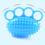 TPR Grip Ball Rehabilitation Hemiplegia Stroke Massage Finger Ball, Specification: Four Fingers, Four Fingers, Two Finger, 6cm (Light Blue), 6cm (Light Orange), 6cm (Yellow), 7cm (Sapphire), 7cm (Deep Blue), 7cm (Light Blue), 7cm (Yellow)              ...