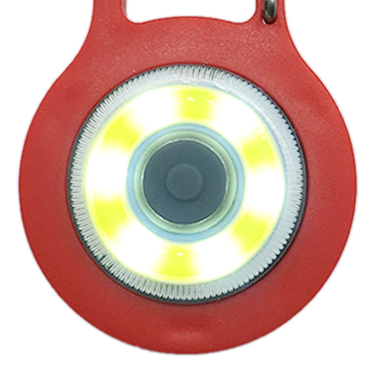 3 PCS Mini Carabiner COB Flashlight Outdoor Portable Keychain Night Fishing Light Random Colour Delivery, Red, Blue, Black, Gray