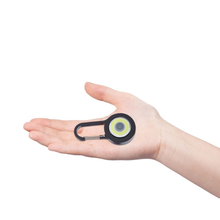 3 PCS Mini Carabiner COB Flashlight Outdoor Portable Keychain Night Fishing Light Random Colour Delivery, Red, Blue, Black, Gray