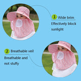 2 PCS Cherry Printing Isolation Cap Sunscreen Face-Covering Outdoor Travel Hat Cap, Full Cherry (Purple), Full Cherry (Apricot Pink), Full Cherry (Lotus Pink), Full Cherry (Rose Red), Full Cherry (Orange Pink), Full Cherry (Brown)                      ...