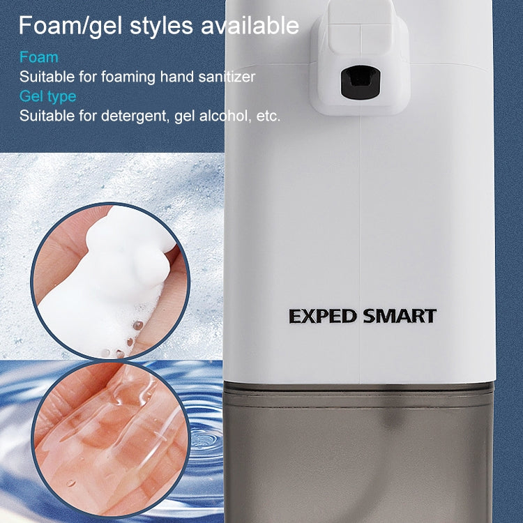 EXPED SMART Intelligent Sensor Soap Dispenser Automatic Foaming Hand Washing Machine,Style:, 600ML Gel Drawing Version (Blue Grey)