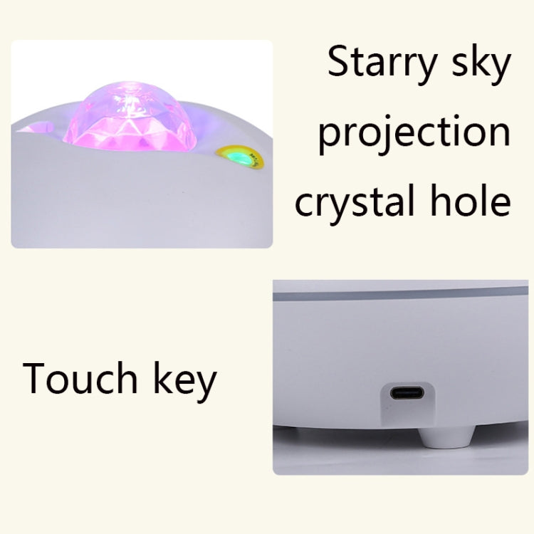 SC526 LED Starry Remote Control Water Pattern Projection Lamp Graffiti Smart Starry Sky Light Wireless Night Light