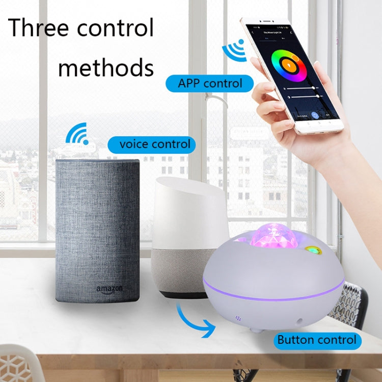 SC526 LED Starry Remote Control Water Pattern Projection Lamp Graffiti Smart Starry Sky Light Wireless Night Light