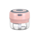 ZM-14 Household Mini Wireless Electric Garlic Masher, White 100ml, Green 100ml, Pink 100ml, High Cup White 250ml, High Cup Green 250ml, High Cup Pink 250ml, White Glass 300ml, Green Glass 300ml, Pink Glass 300ml, White High Cup 250ml + Small Cup 100ml ...