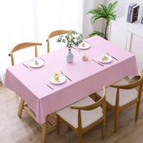 Solid Color PVC Waterproof Oil-Proof And Scald-Proof Disposable Tablecloth, 140x140cm, 140x180cm, 140x220cm