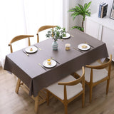 Solid Color PVC Waterproof Oil-Proof And Scald-Proof Disposable Tablecloth, 140x140cm, 140x180cm, 140x220cm