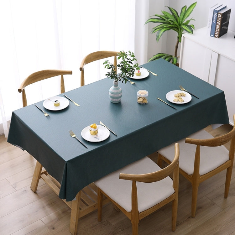 Solid Color PVC Waterproof Oil-Proof And Scald-Proof Disposable Tablecloth, 140x140cm, 140x180cm, 140x220cm