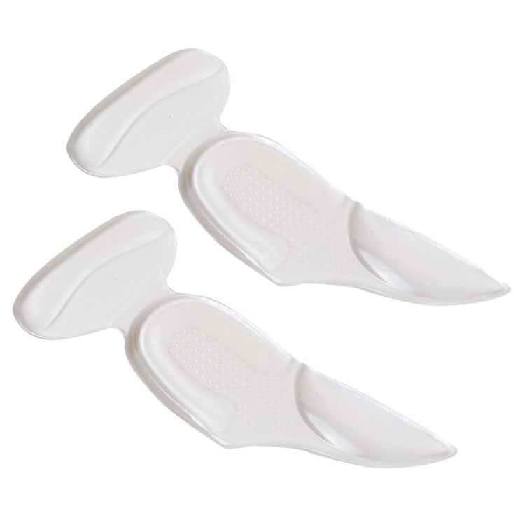 3 in 1 PU Heel Pad Thickened Heel Stick Arch Pad Half Size Pad for Women High Heels, Free Size Free Size Transparent