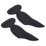 3 in 1 PU Heel Pad Thickened Heel Stick Arch Pad Half Size Pad for Women High Heels, Free Size Free Size Lycra Black