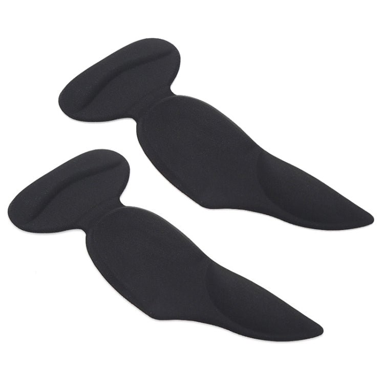 3 in 1 PU Heel Pad Thickened Heel Stick Arch Pad Half Size Pad for Women High Heels, Free Size Free Size Lycra Black