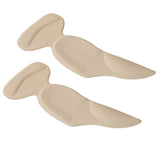 3 in 1 PU Heel Pad Thickened Heel Stick Arch Pad Half Size Pad for Women High Heels, Free Size Free Size Lycra Apricot